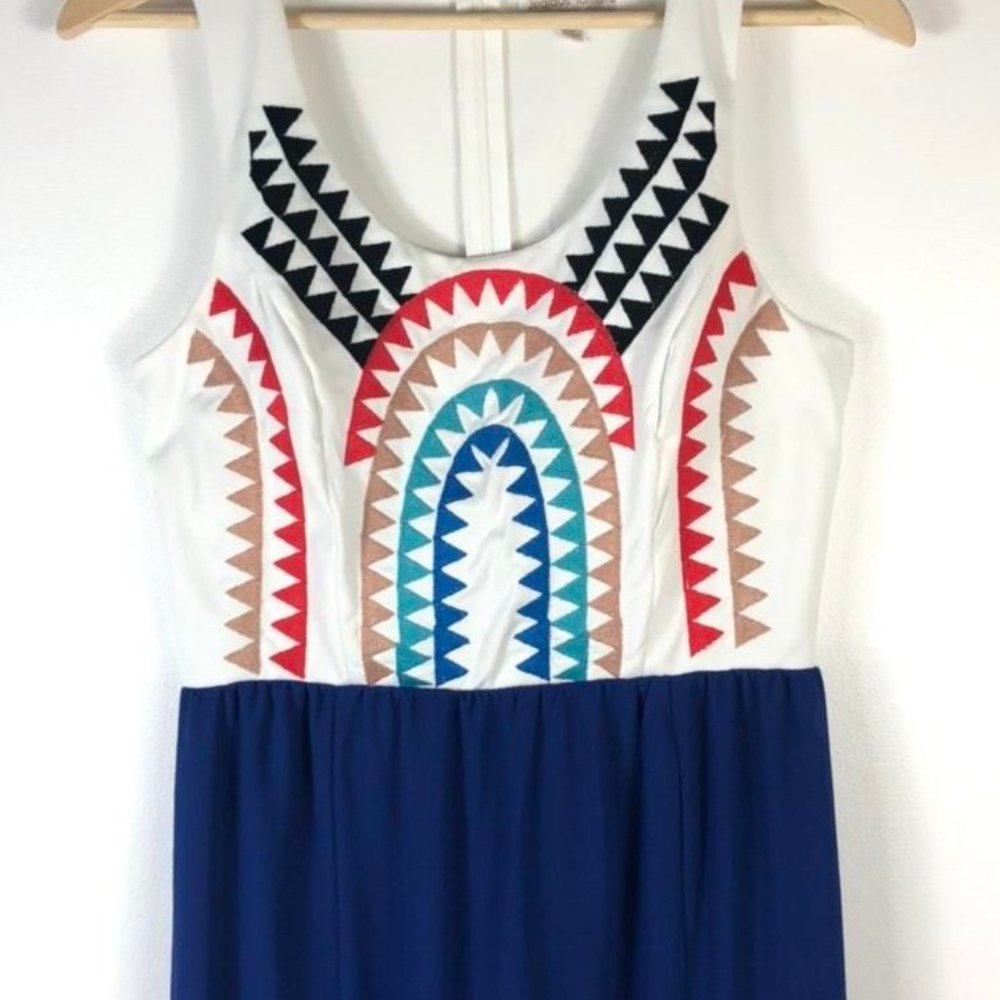 Jealous Tomato Embroidered Chiffon Maxi Dress with Slits - Picture 6 of 7